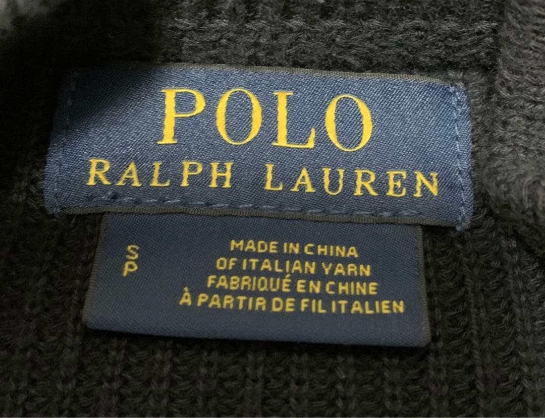 ポロラルフローレン ドライバーズニット ポニー刺繍 ダブルジップ