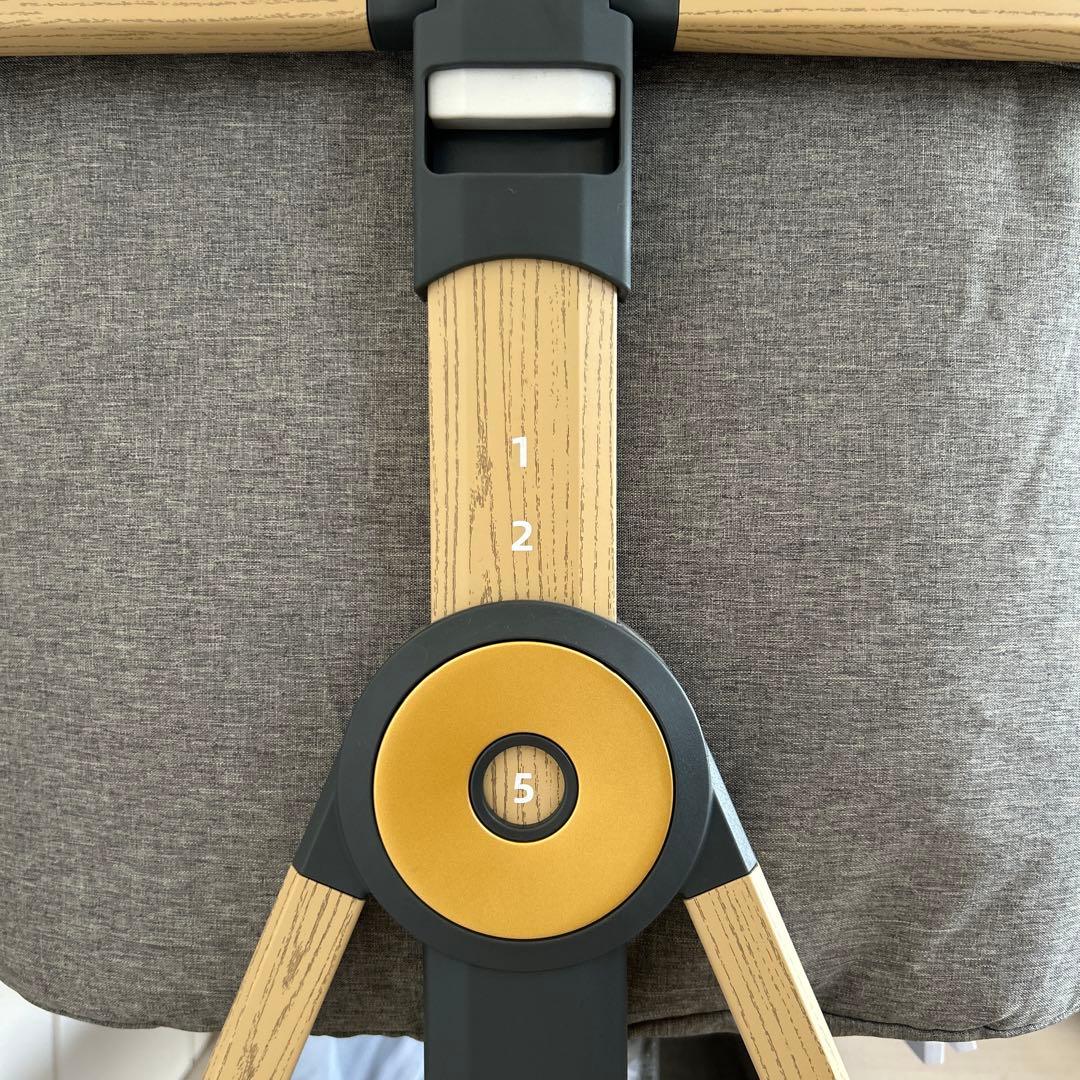 HZDMJ 折りたたみベビーベッド　グレー