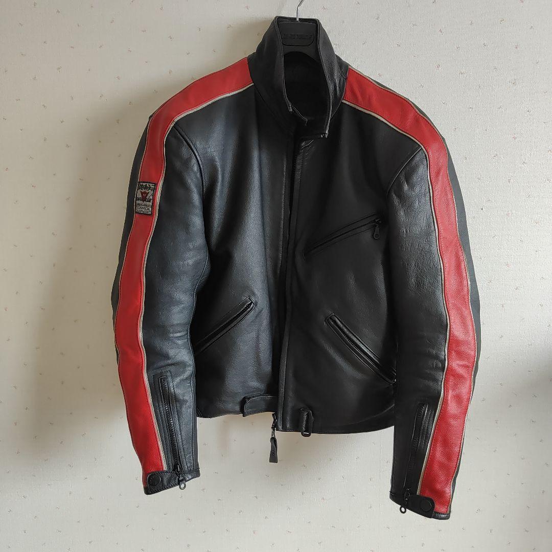 Dainese 黒赤 レザーライディングジャケット