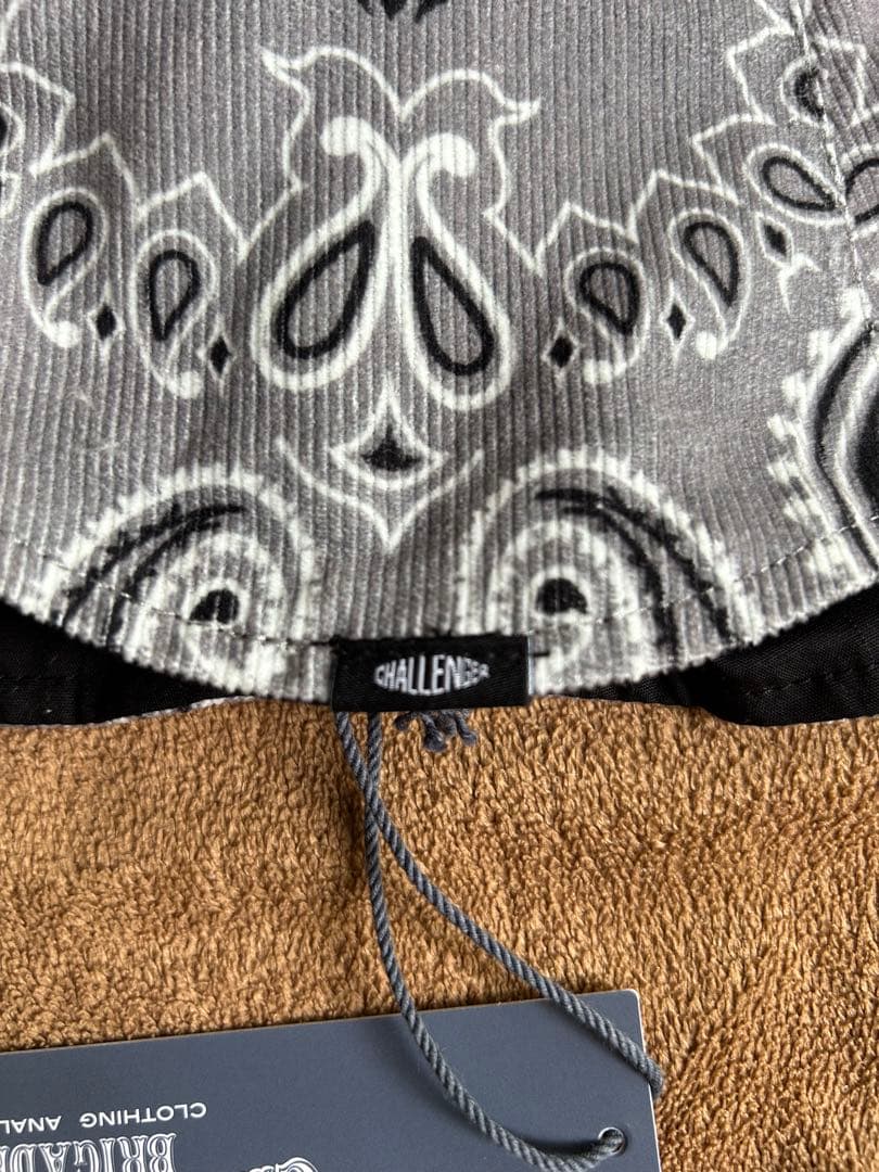 CHALLENGER チャレンジャー バンダナ　ハット リバーシブル L グレー