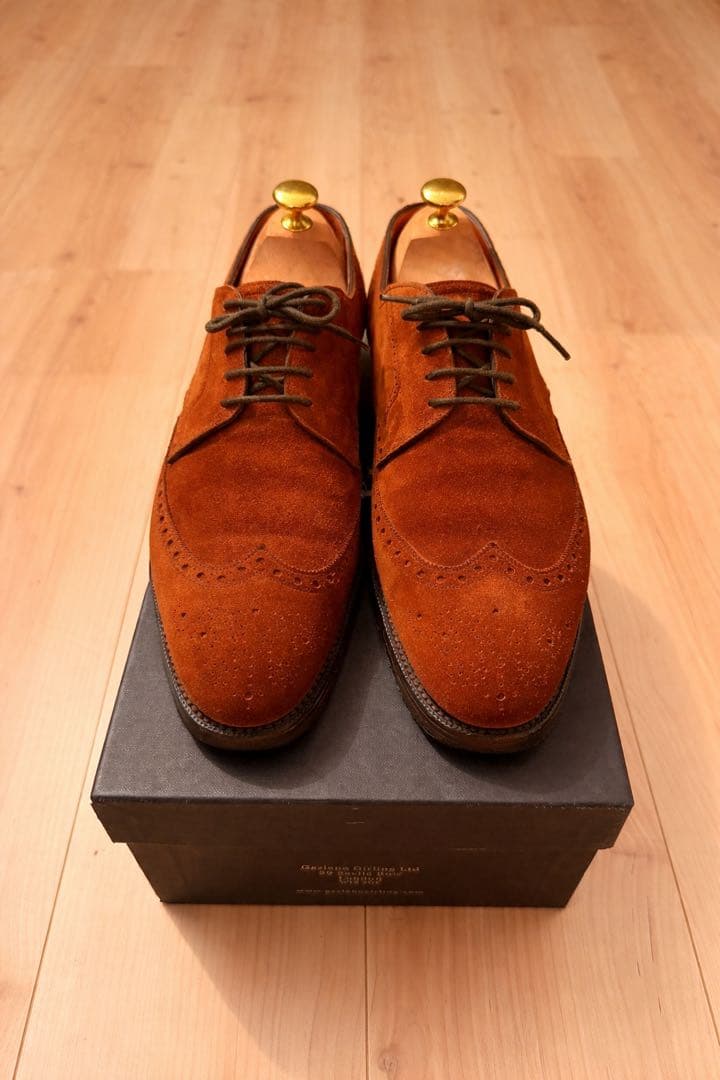 Gaziano Girling Woburn フルブローグ UK8E