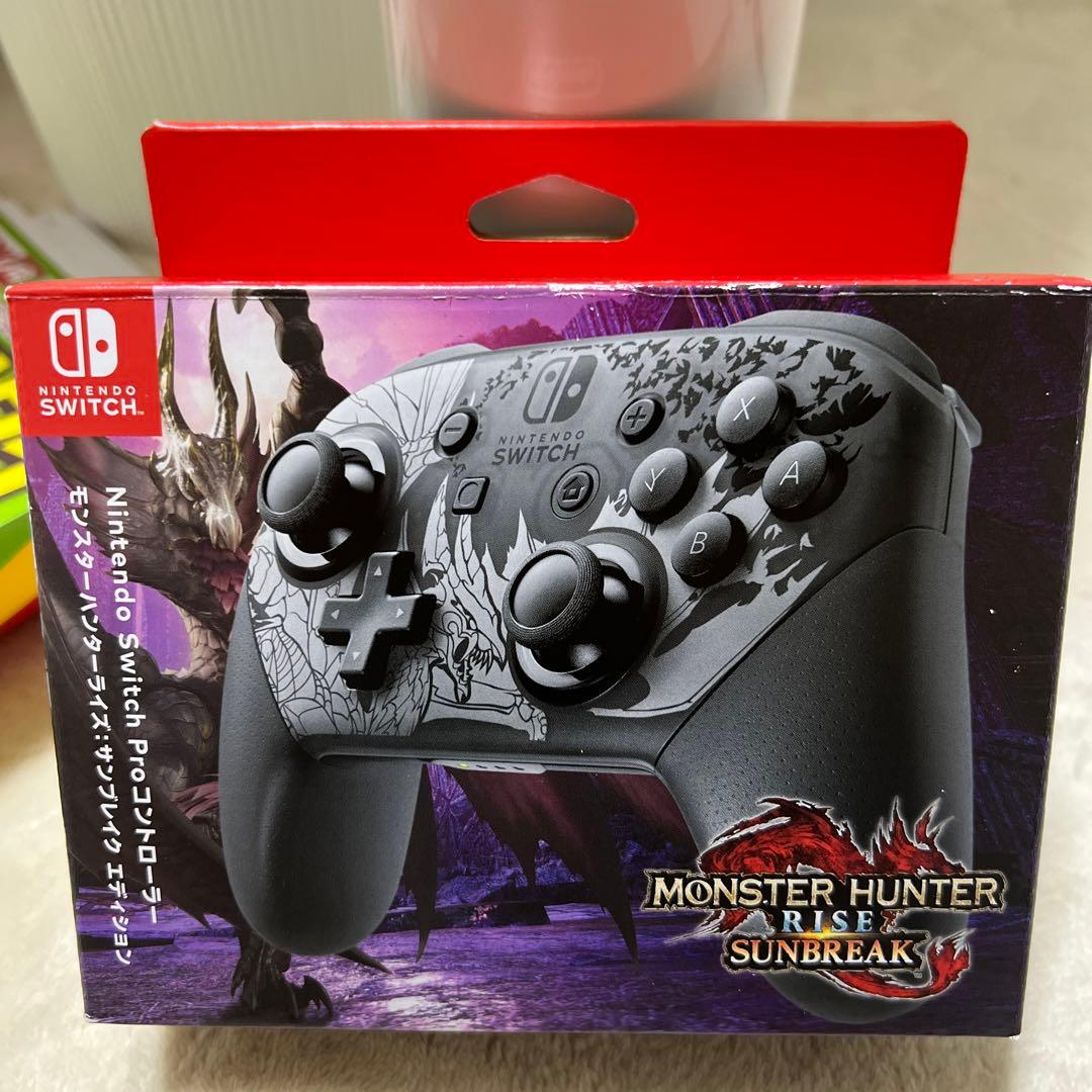 Nintendo Switch Proコントローラー モンスターハンターライズ…