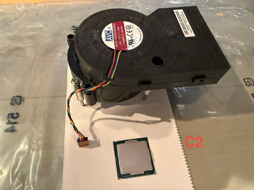 C2美品！Intel Core i5-9500 3GHz + AVC冷却ファン！