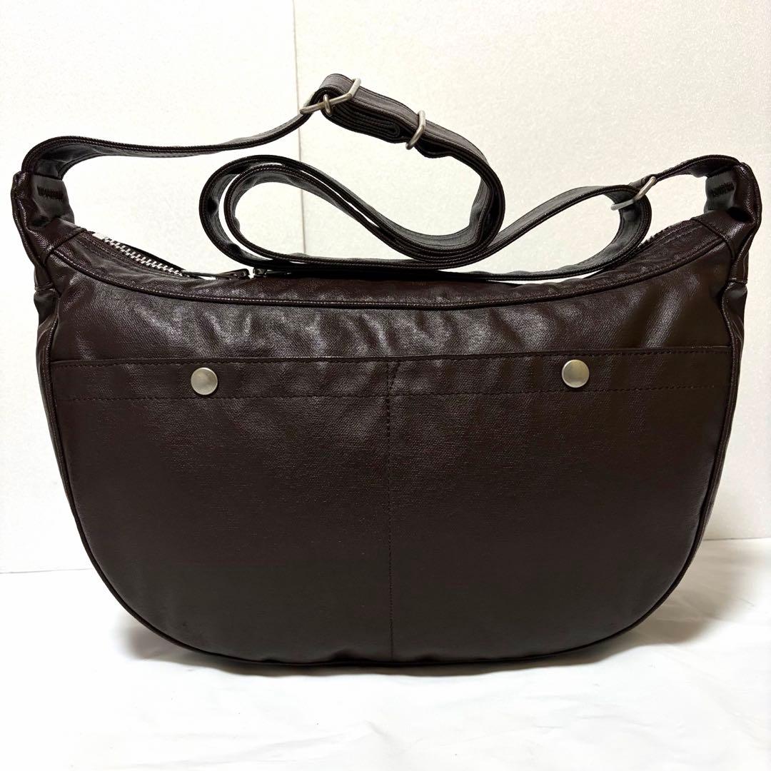 極美品✨ポーター フリースタイル ショルダーバッグ ハーフムーン ブラウン