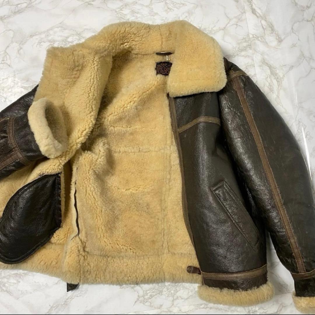 名品 B3 Flight Jacket M Military Boa RAF