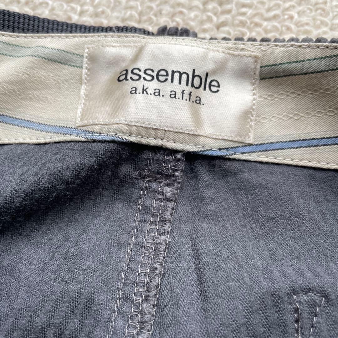 AFFA assemble ボンテージパンツ コーデュロイ