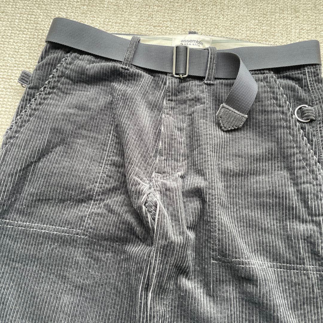 AFFA assemble ボンテージパンツ コーデュロイ