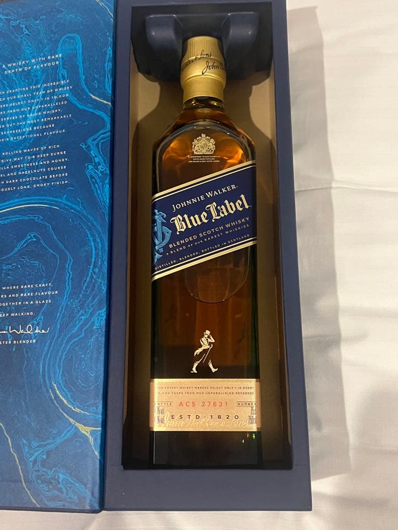 新品未開封JOHNNIE WALKERジョニーウォーカーブルーラベル750ml
