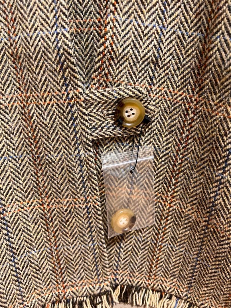 新品　北欧、暮らしの道具店 「ワードローブを新鮮に」ヘリンボーン柄のウールベスト