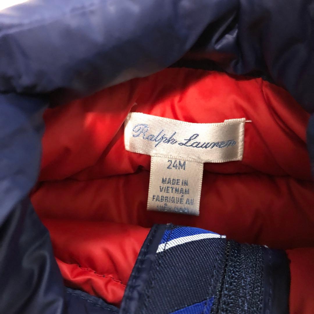 限定お値下げ中【美品】ラルフローレン　ダウン　24m ネイビー