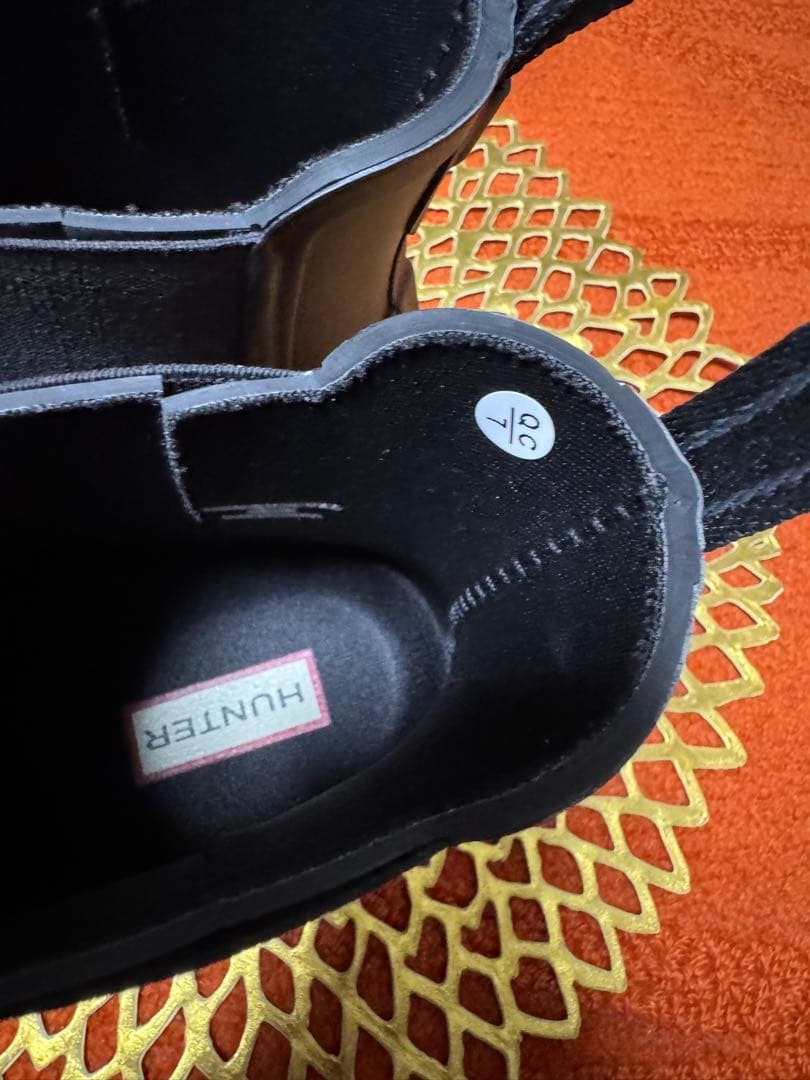 【極美品】HUNTER ブラック レインシューズ 7