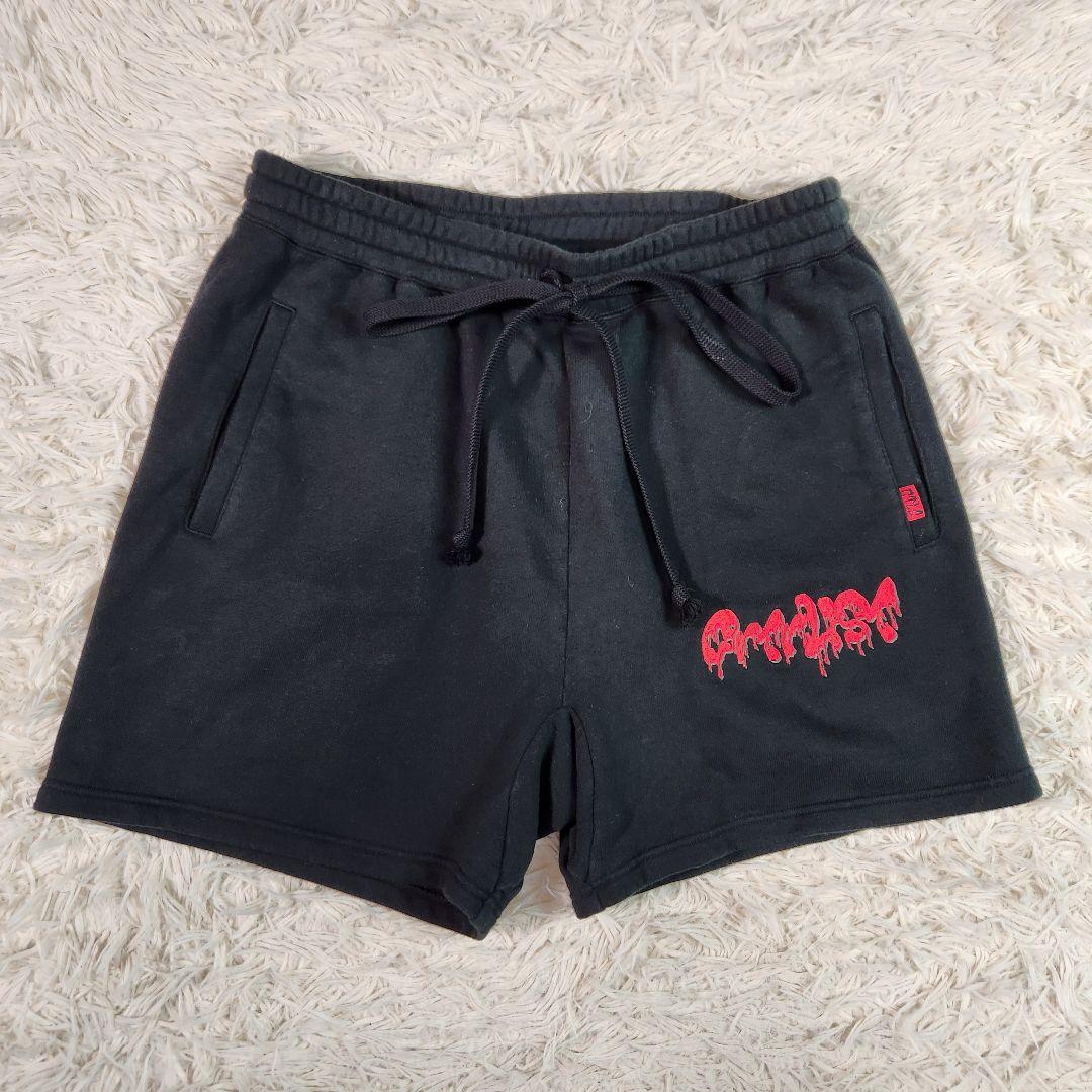 23ss catalyst　カタリスト ロゴ刺繍スウェットハーフパンツ L