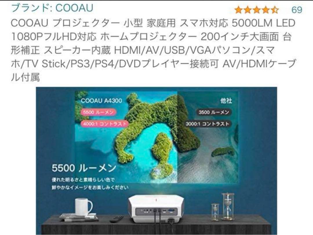 小型プロジェクター/ホームシアター