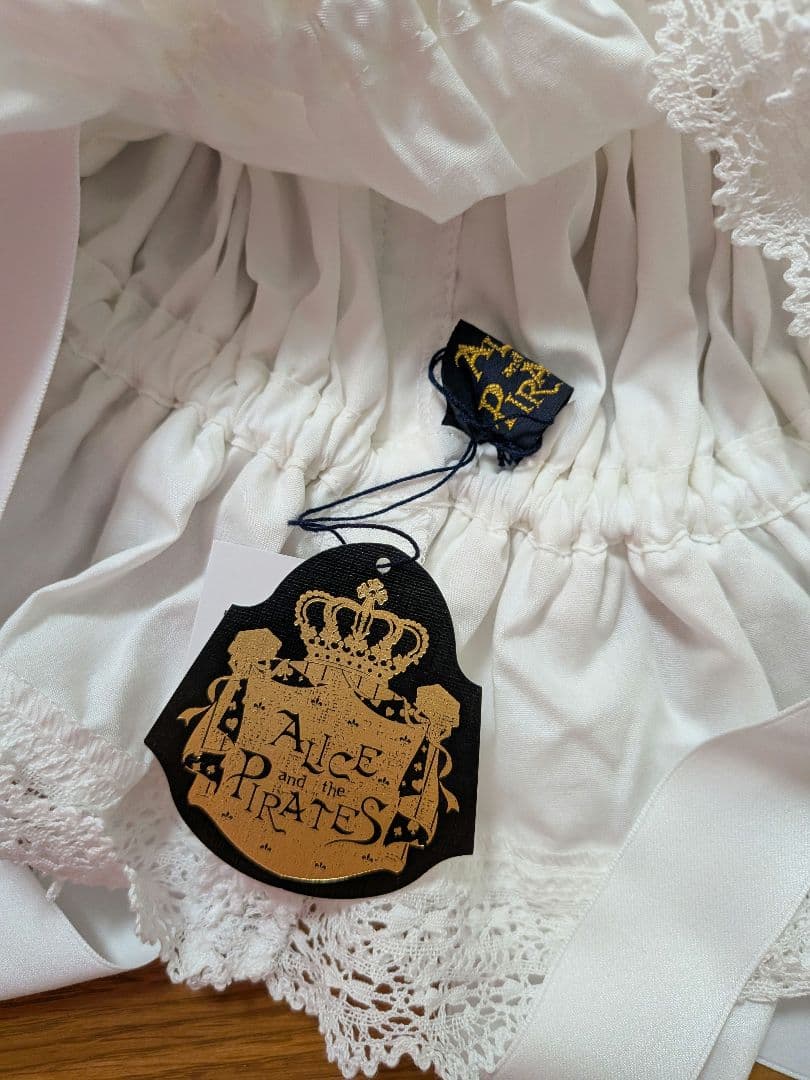 ALICE and the PIRATES フリルメイドキャップ オフ白