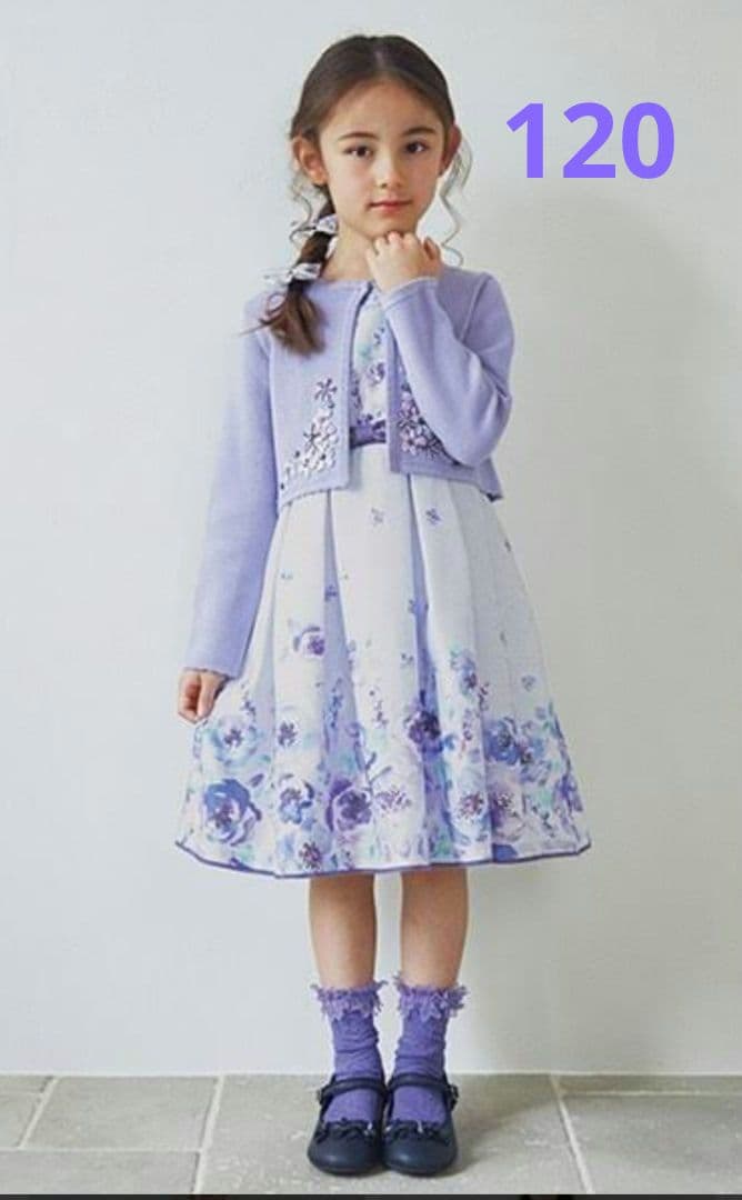 アナスイミニ　フォーマルドレス　ワンピース　入学式　ボレロ　フォーマルシューズ