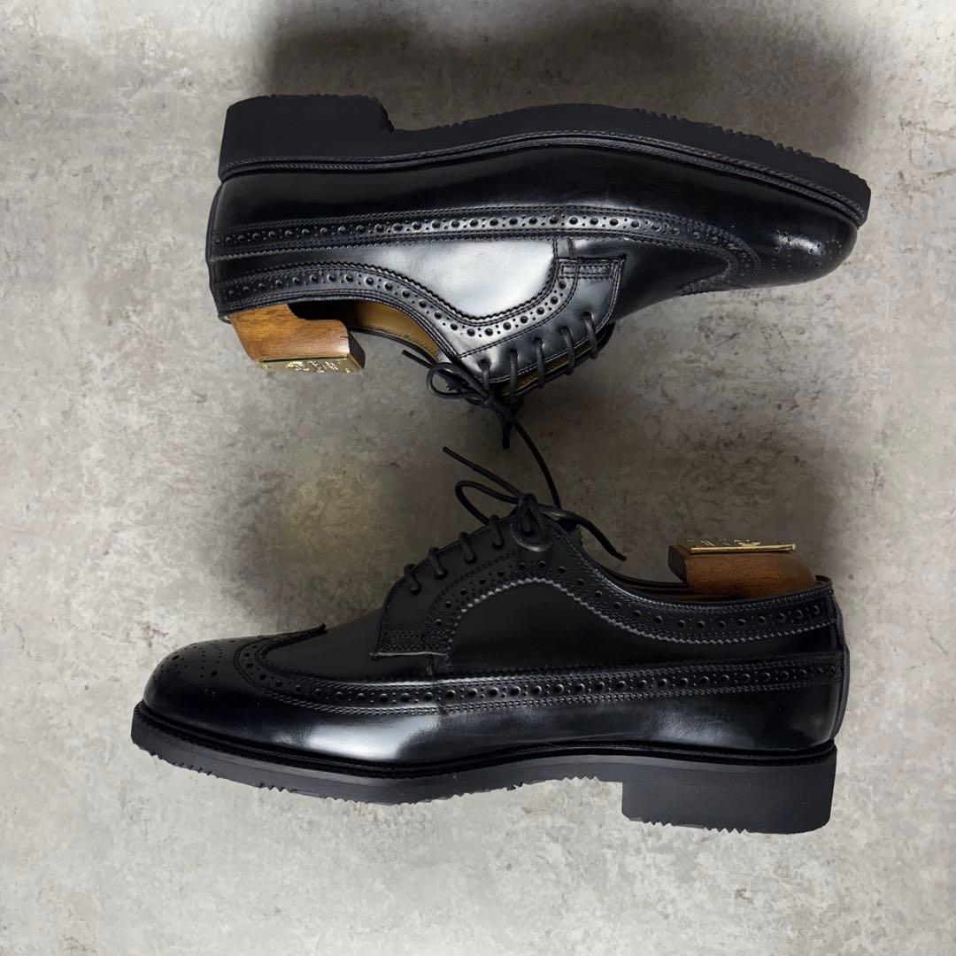 未使用品　リーガル　REGAL ウイングチップ　レザー　シューズ　　黒　26㎝