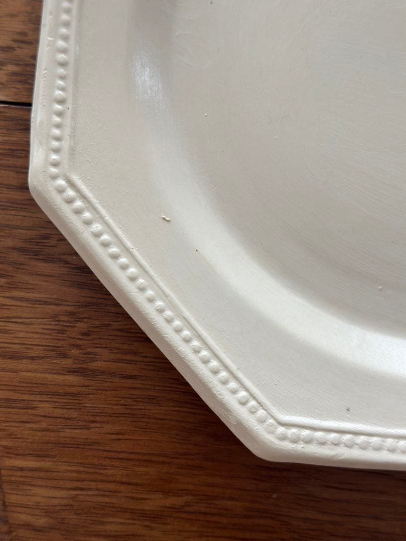 値下げPichon オクトゴナルフランスヴィンテージ2枚八角形ホワイトプレート