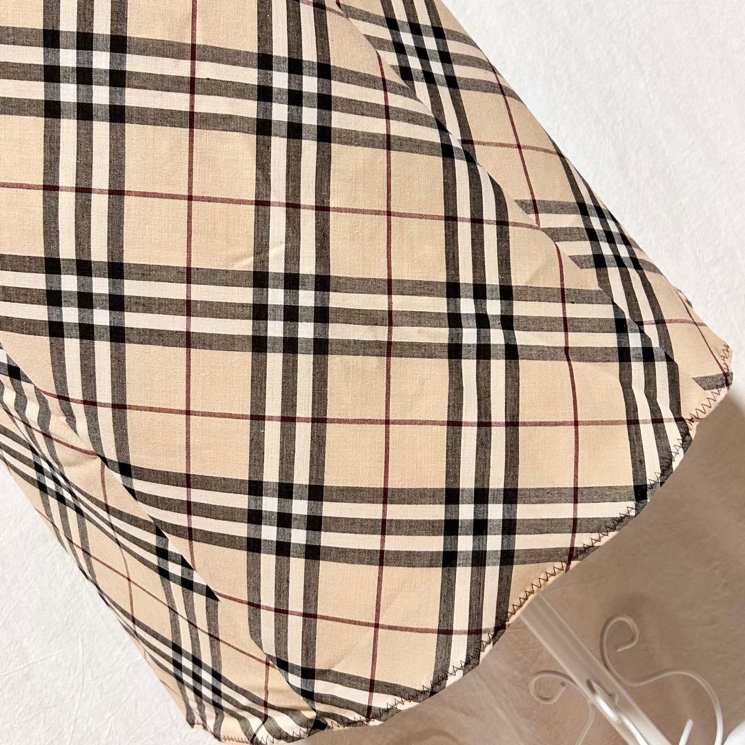 美品 バーバリーブルーレーベル ワンピース ノバチェック ひざ丈 おしゃれ 36