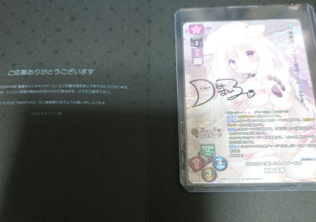 lycee ふわふわで優しいトイプードル　御園 苺華 SP 直筆