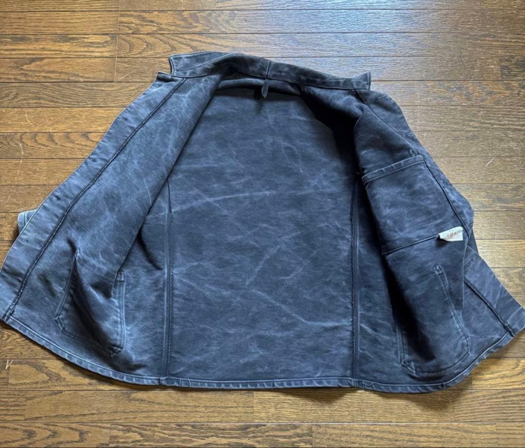 カ*ロ様 ブラックモールスキンジャケット 鬼フェード 80年代 ドイツ製