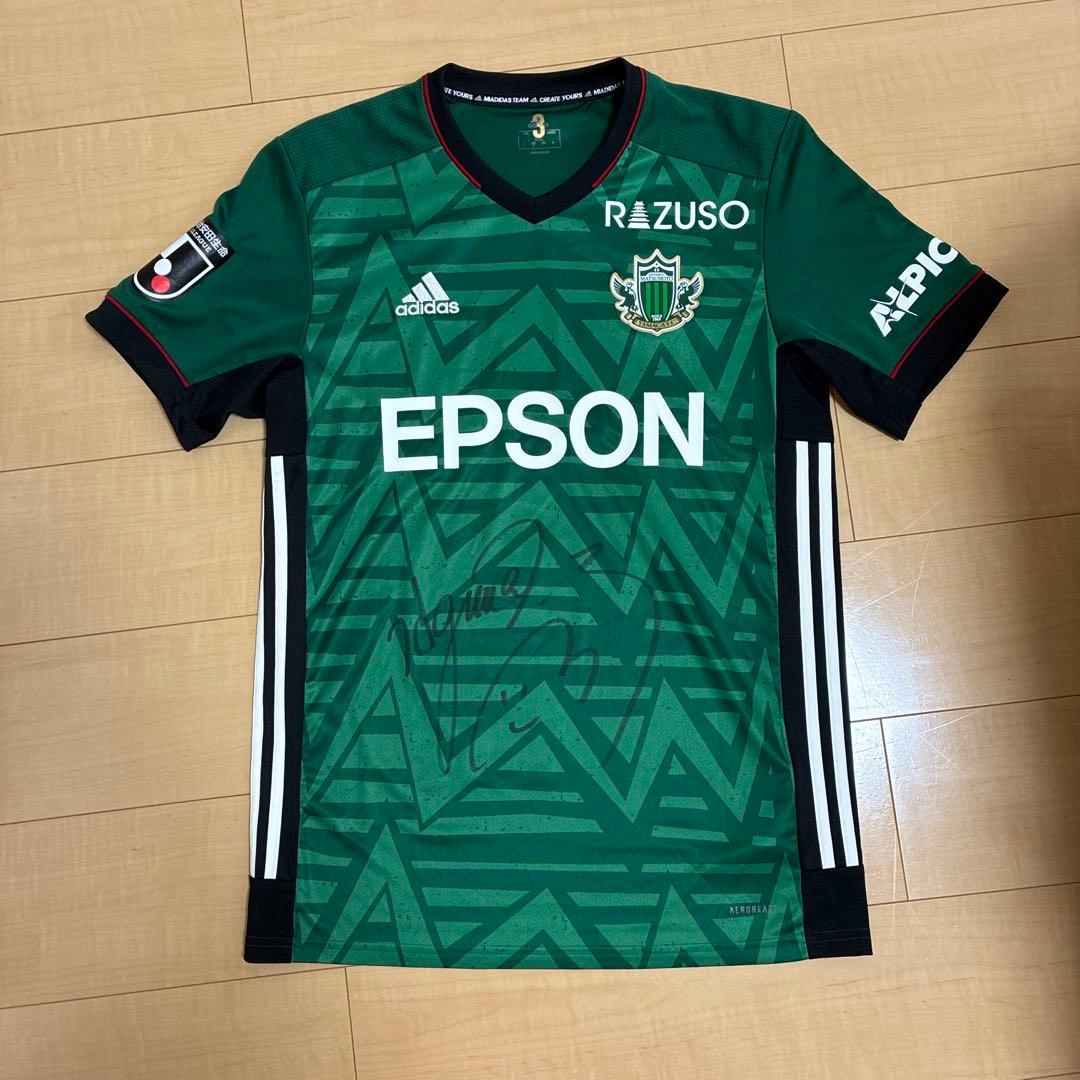 松本山雅FC 田中隼磨 選手 サイン入り 選手支給品 ホーム ユニフォーム L