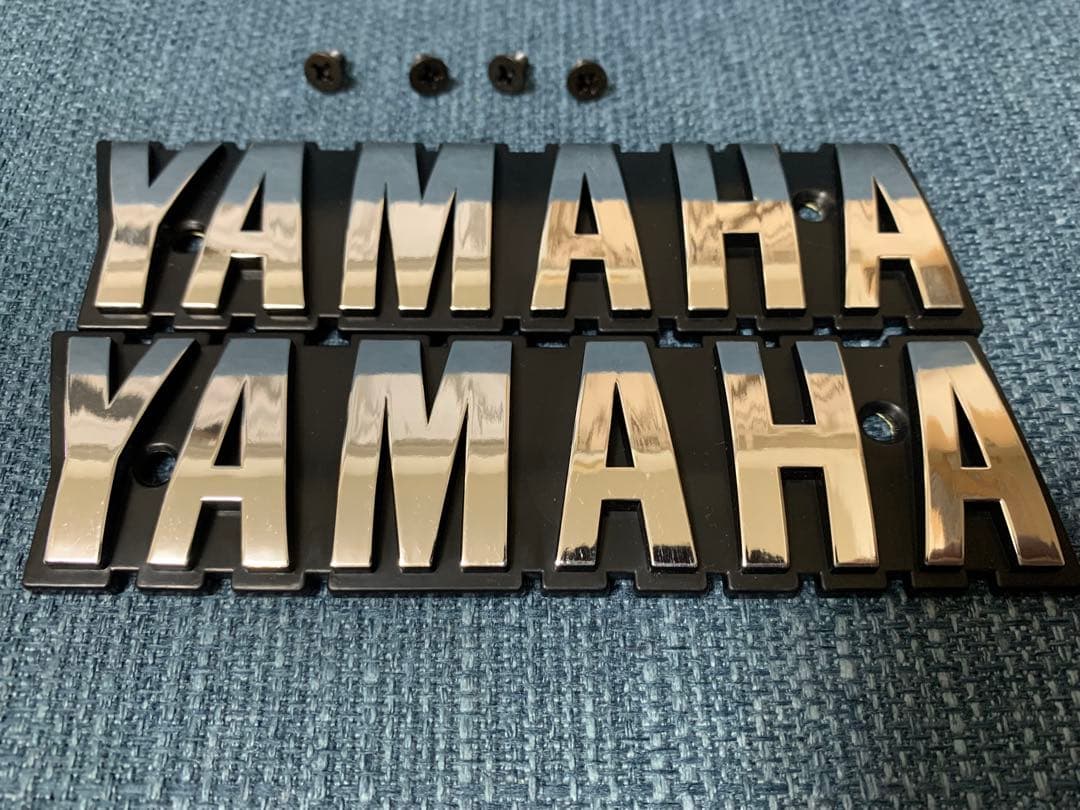 新品 ヤマハ XJ400D 純正タイプ タンク エンブレム　シルバー　クローム