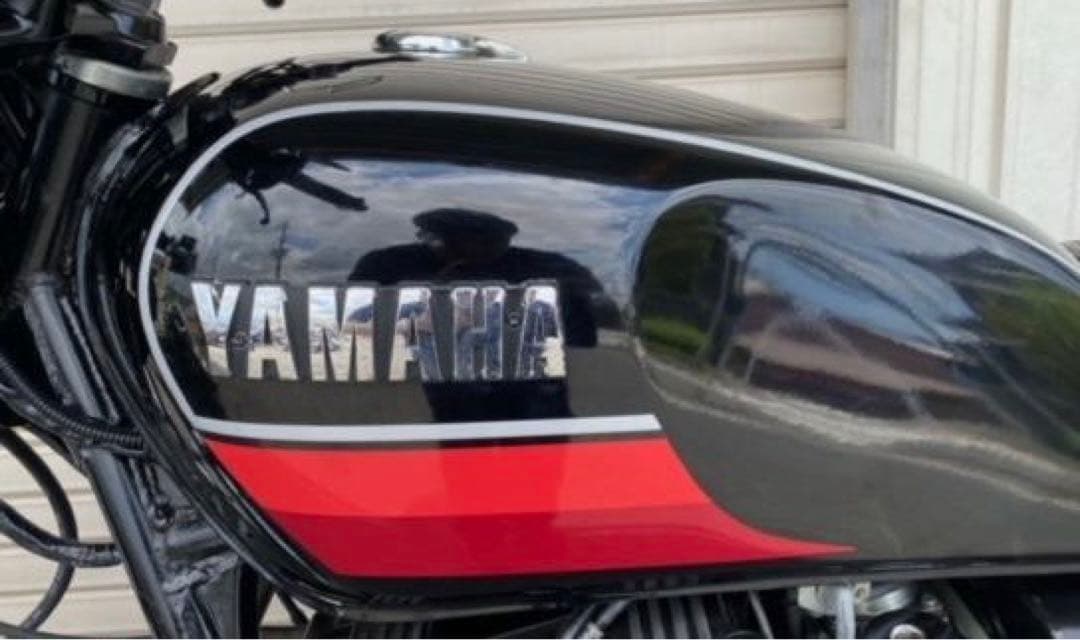 新品 ヤマハ XJ400D 純正タイプ タンク エンブレム　シルバー　クローム