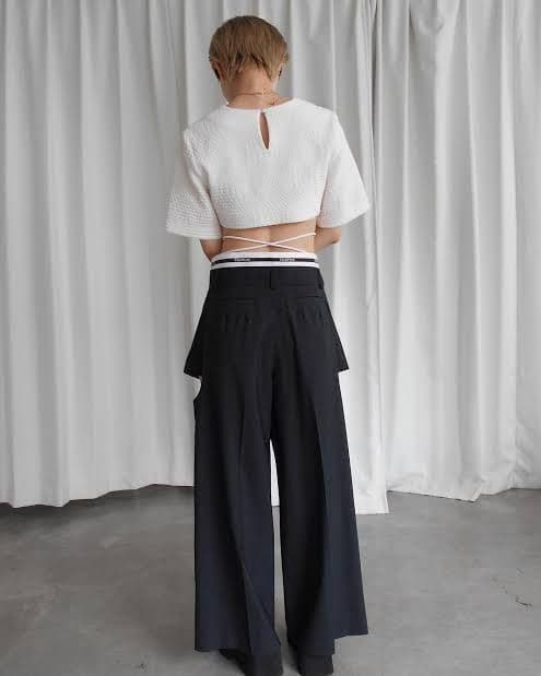 Teloplan Haruki trousers Sサイズ　ブラック