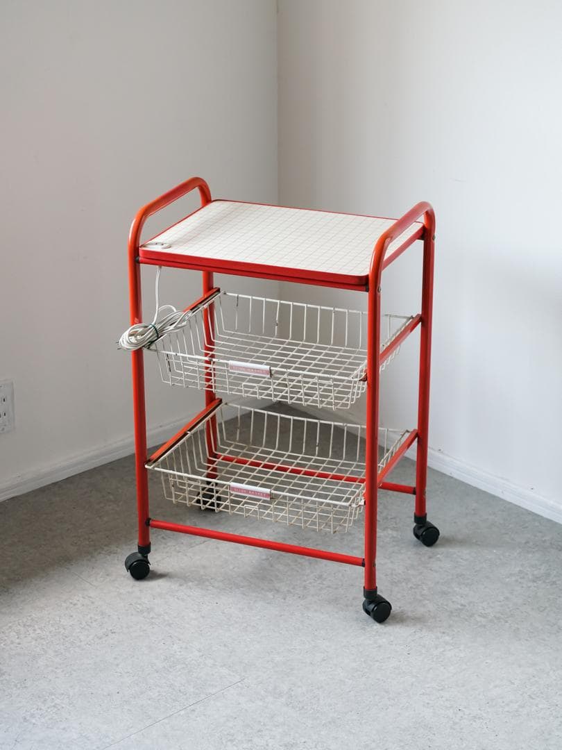 70-80's vintage ワゴンラック レトロポップ ポストモダン