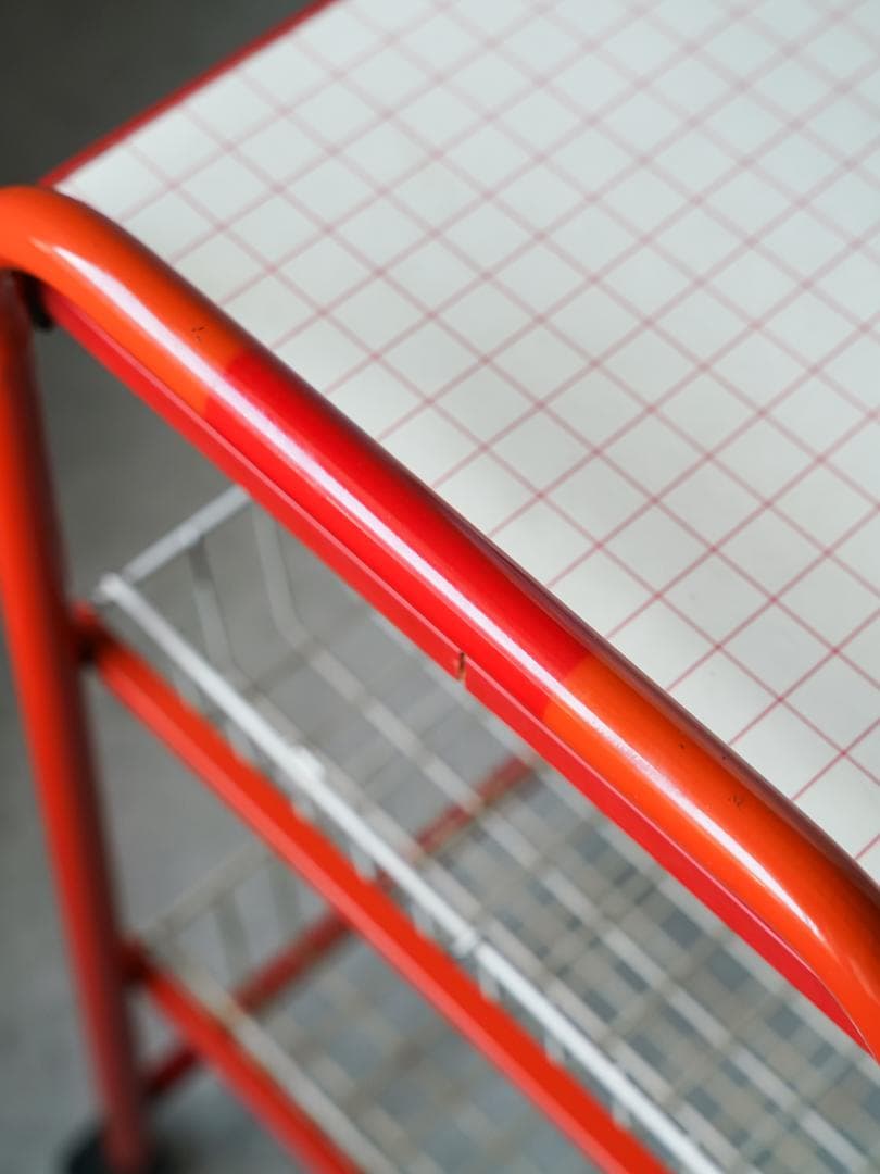 70-80's vintage ワゴンラック レトロポップ ポストモダン