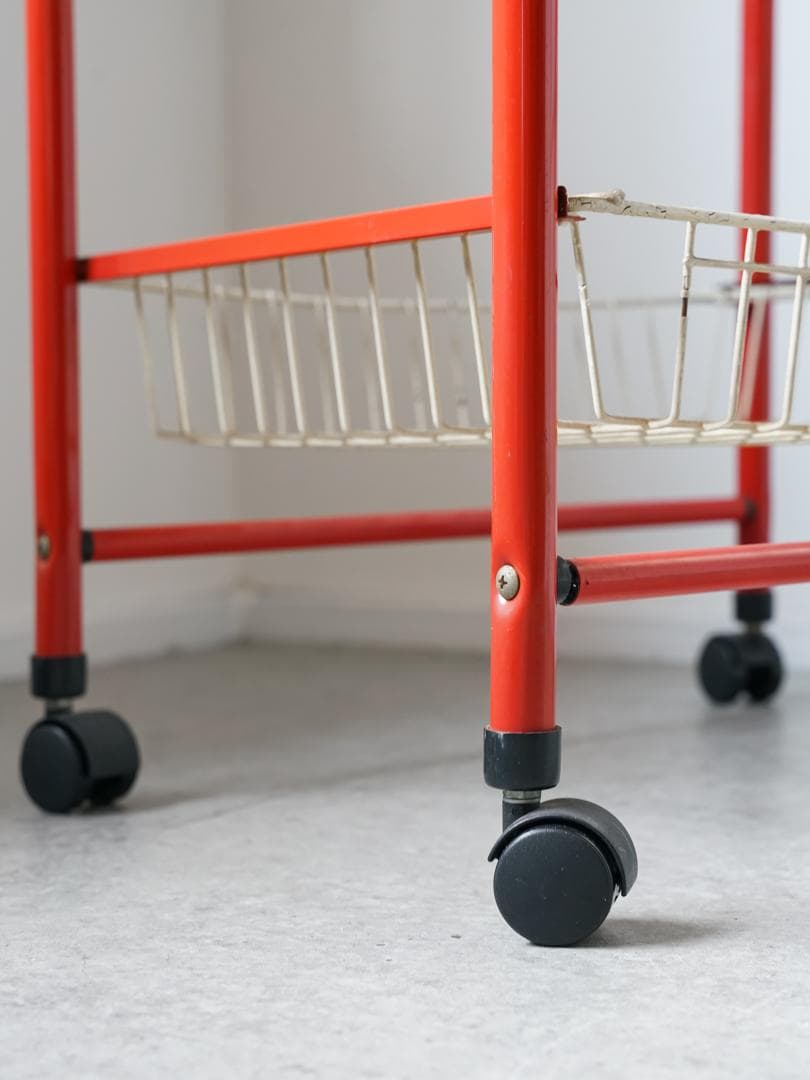 70-80's vintage ワゴンラック レトロポップ ポストモダン