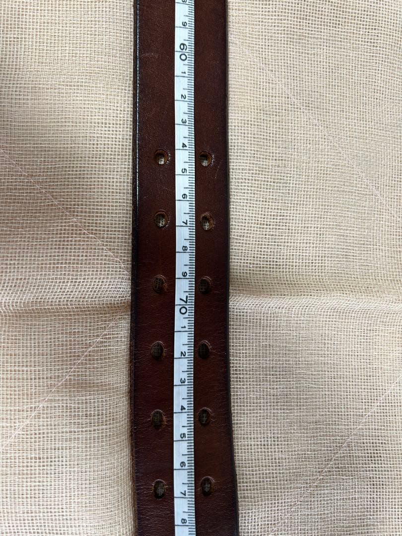 美品　45rpm￼ベルト　未使用　茶色　本革　sizeは寸法をご確認ください！