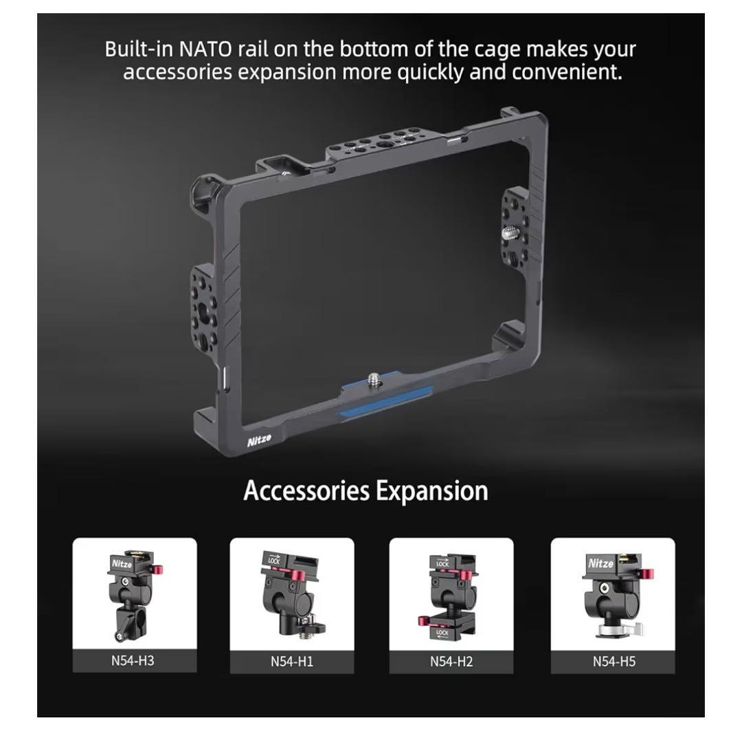 Nitze Cine 7 / Indie 7/702 Touch モニターケージ