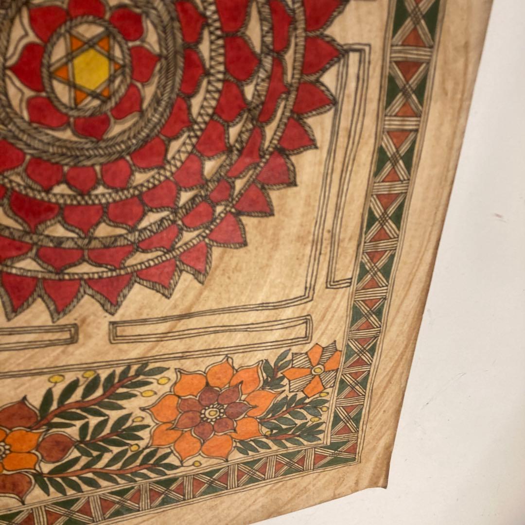 インド　ミティラー画(原画)