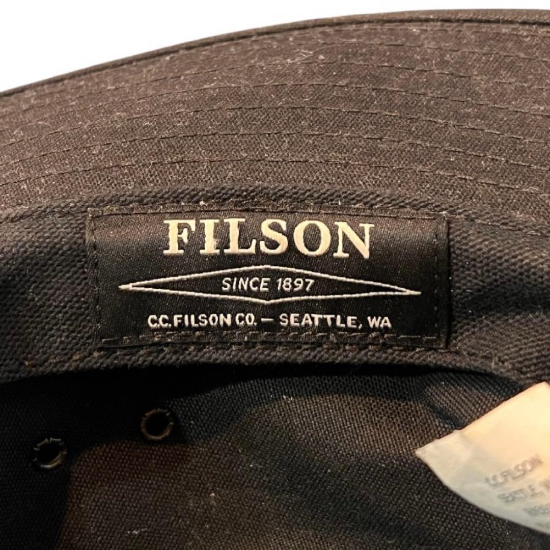 フィルソン TIN CLOTH PACKER HAT　ハット　ブラック　サイズL