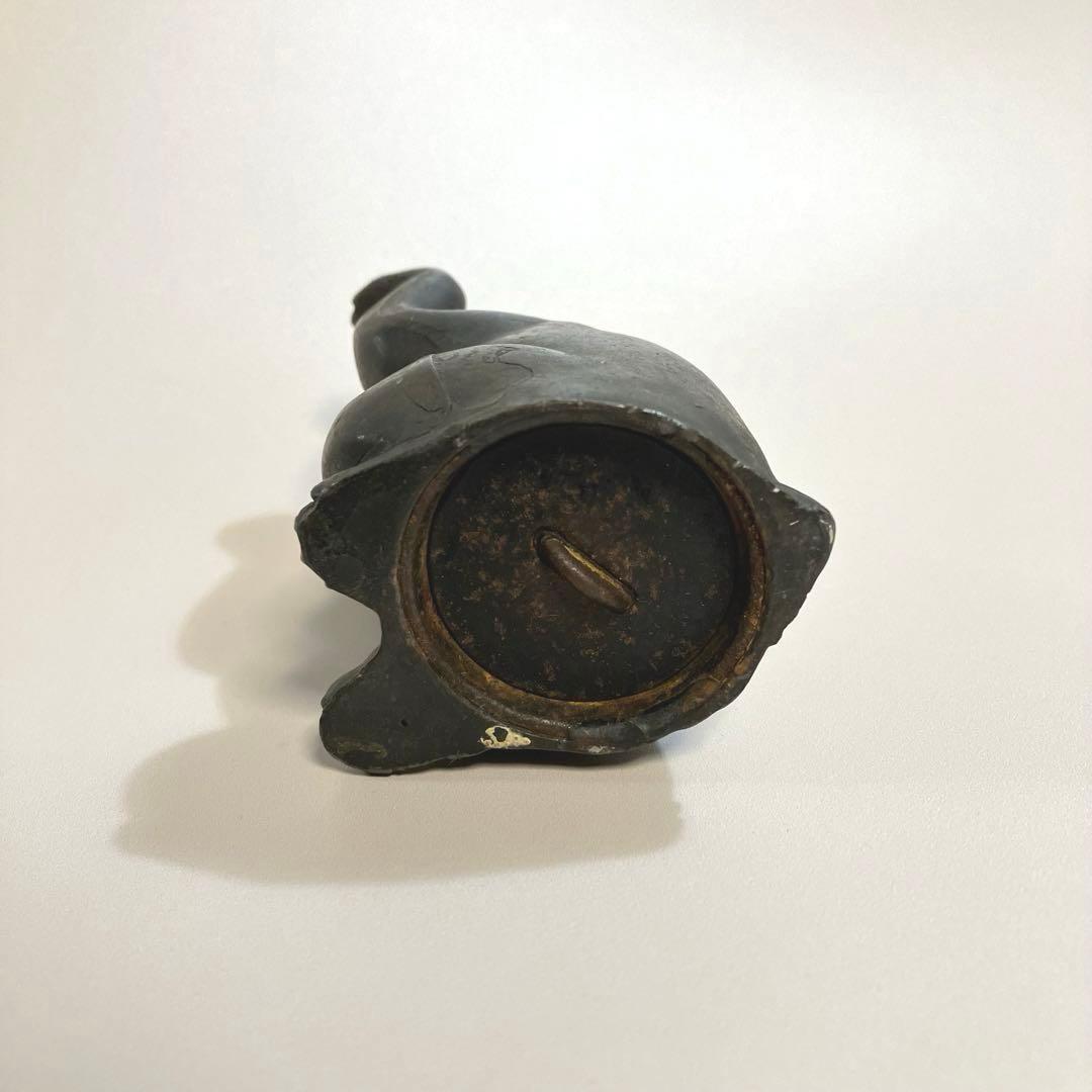 骨董　招き猫　貯金玉　アンチモニー　まねき猫　ラッキーキャット　縁起物　民芸