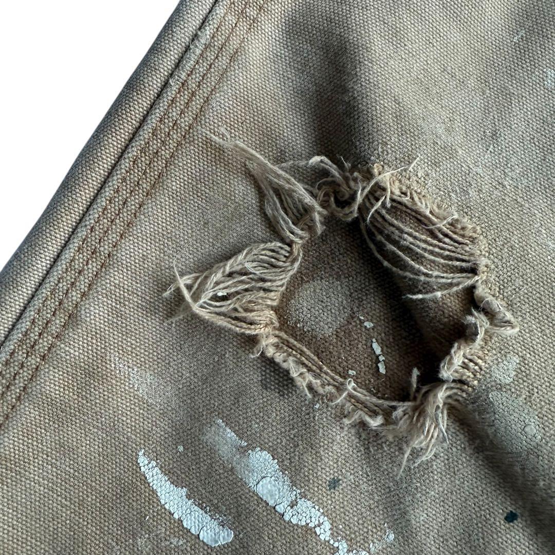 カーハート ダブルニーペインターパンツ ボロ ペンキ ワークパンツ USA 古着