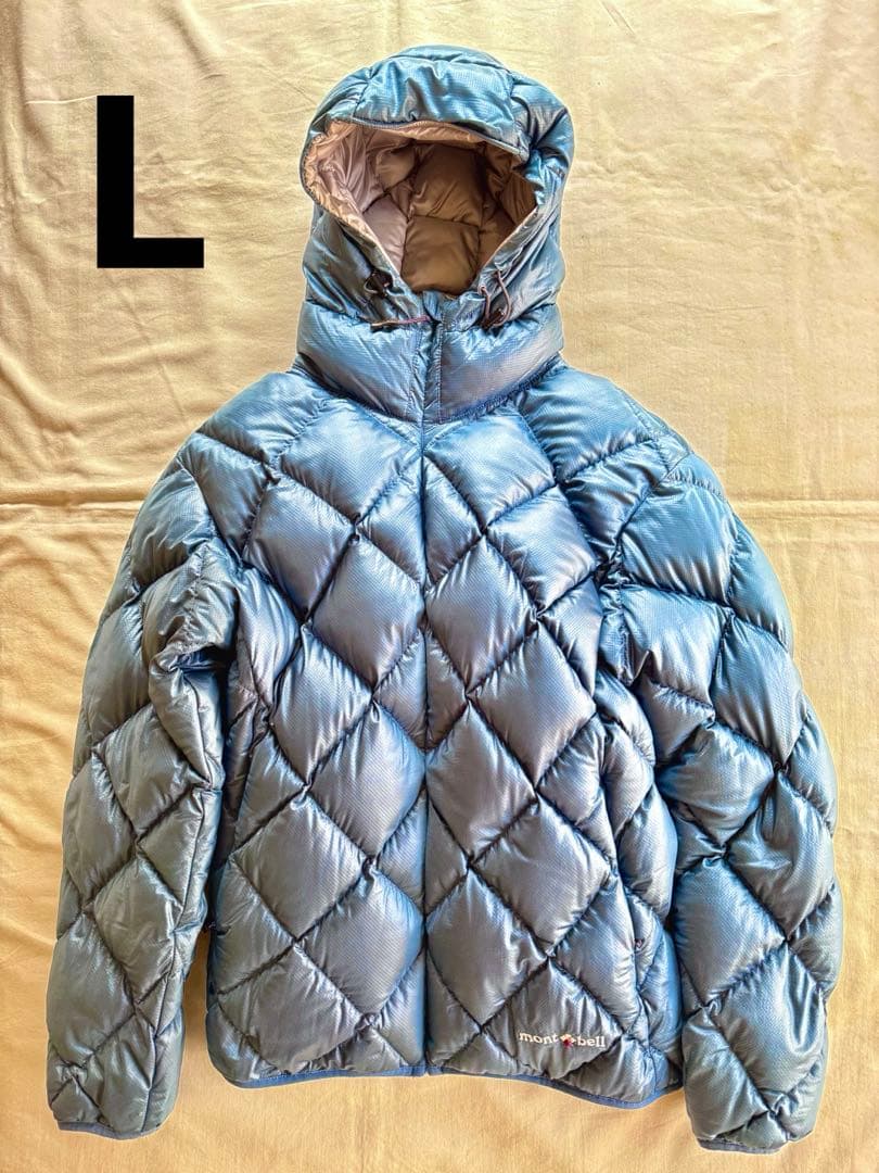 モンベル ライトアルパインダウンパーカ　超美品　L 　ライトブルー　希少！