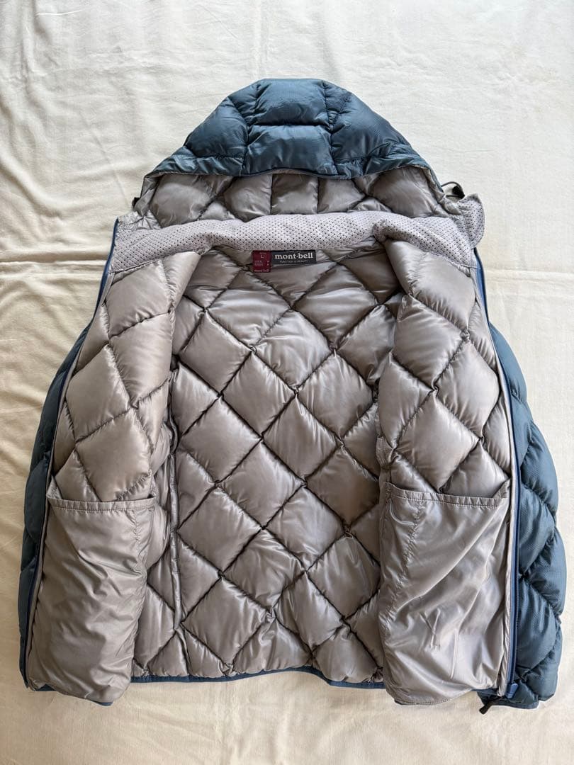 モンベル ライトアルパインダウンパーカ　超美品　L 　ライトブルー　希少！
