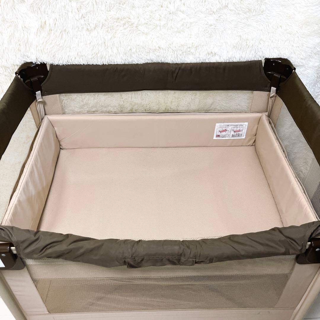 Aprica アップリカ ベビーベッド ココネルエアー ココア 程度良好 美品