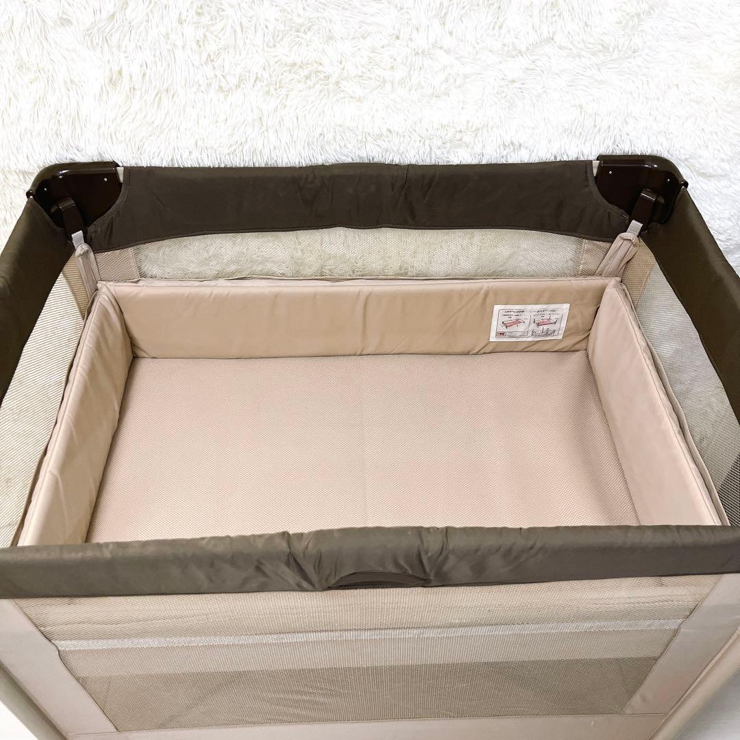 Aprica アップリカ ベビーベッド ココネルエアー ココア 程度良好 美品