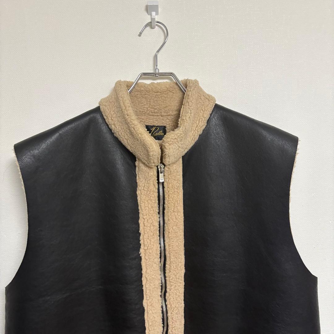【極美品】ニードルス フェイクムートン チベタンベスト Ｌ