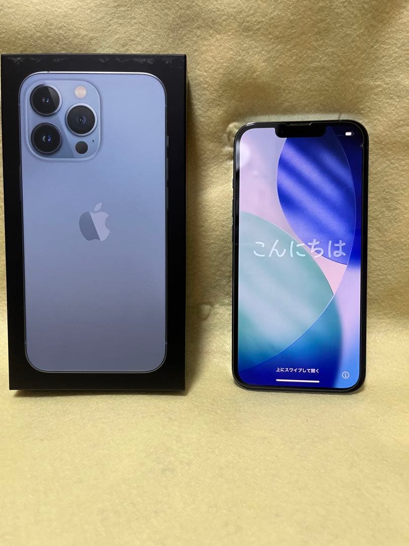 美品 Apple iPhone 13 Pro シエラブルー 本体 中古