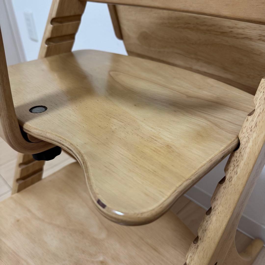 【極美品】大和屋 すくすくチェアスリムプラス テーブル＆ガード付 ※除菌清掃済