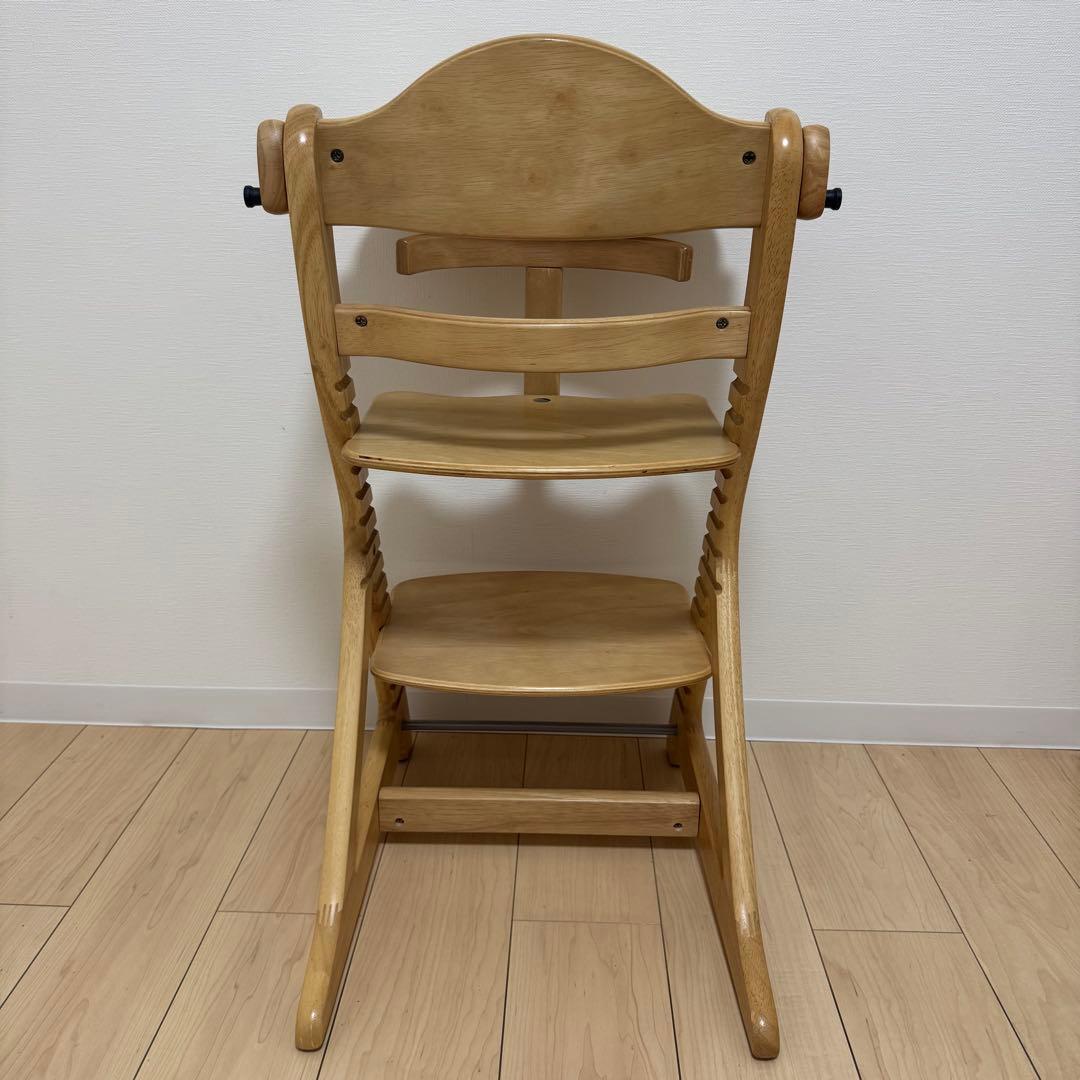 【極美品】大和屋 すくすくチェアスリムプラス テーブル＆ガード付 ※除菌清掃済