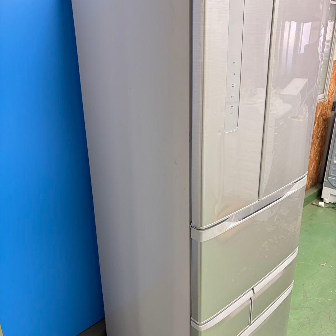 634 東芝　大型冷蔵庫　500Ｌ強　小型　家庭用　観音開き　自動製氷　シルバー