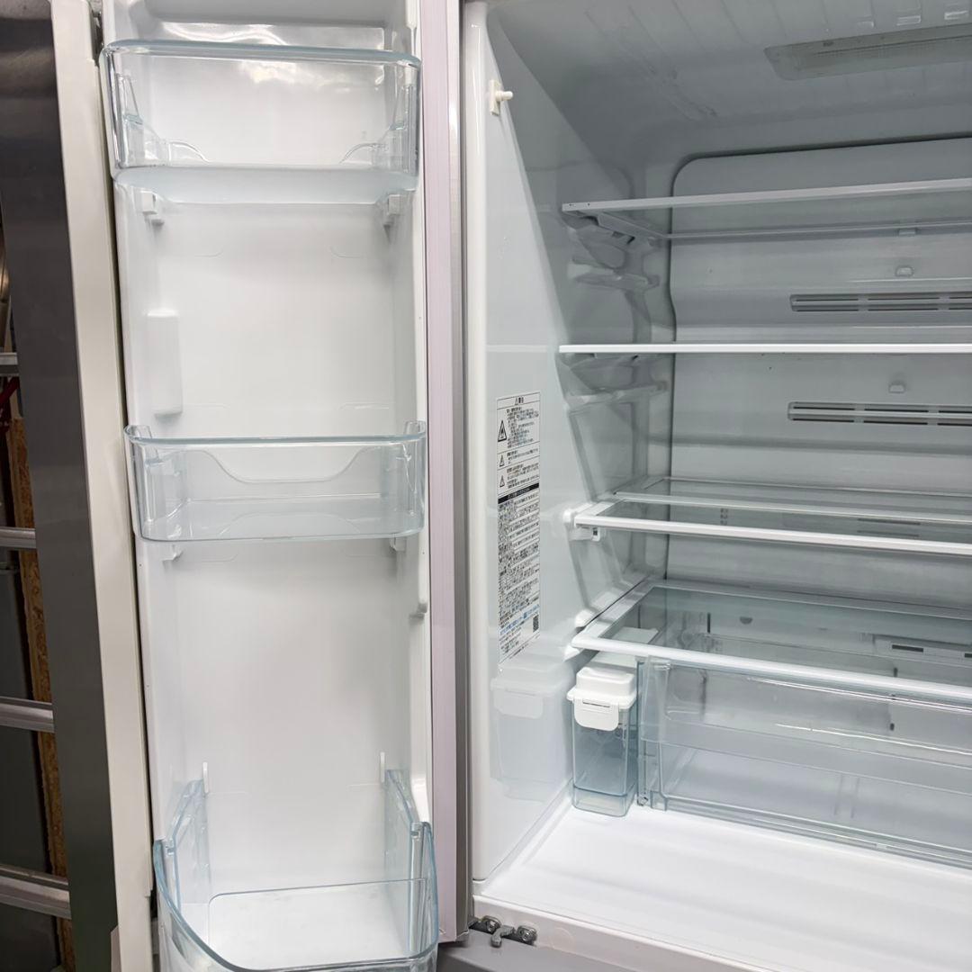 634 東芝　大型冷蔵庫　500Ｌ強　小型　家庭用　観音開き　自動製氷　シルバー