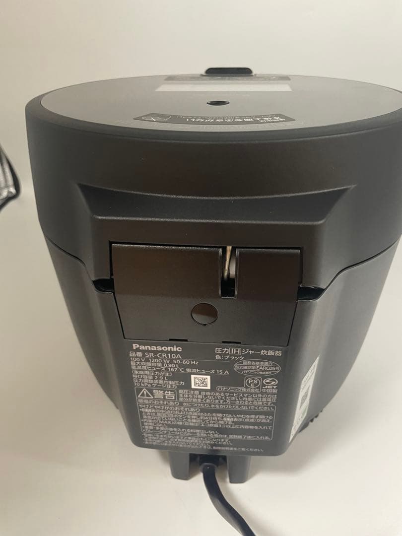 美品　パナソニック 5合炊き 圧力IHジャー炊飯器 SR-CR10A-K ブラッ