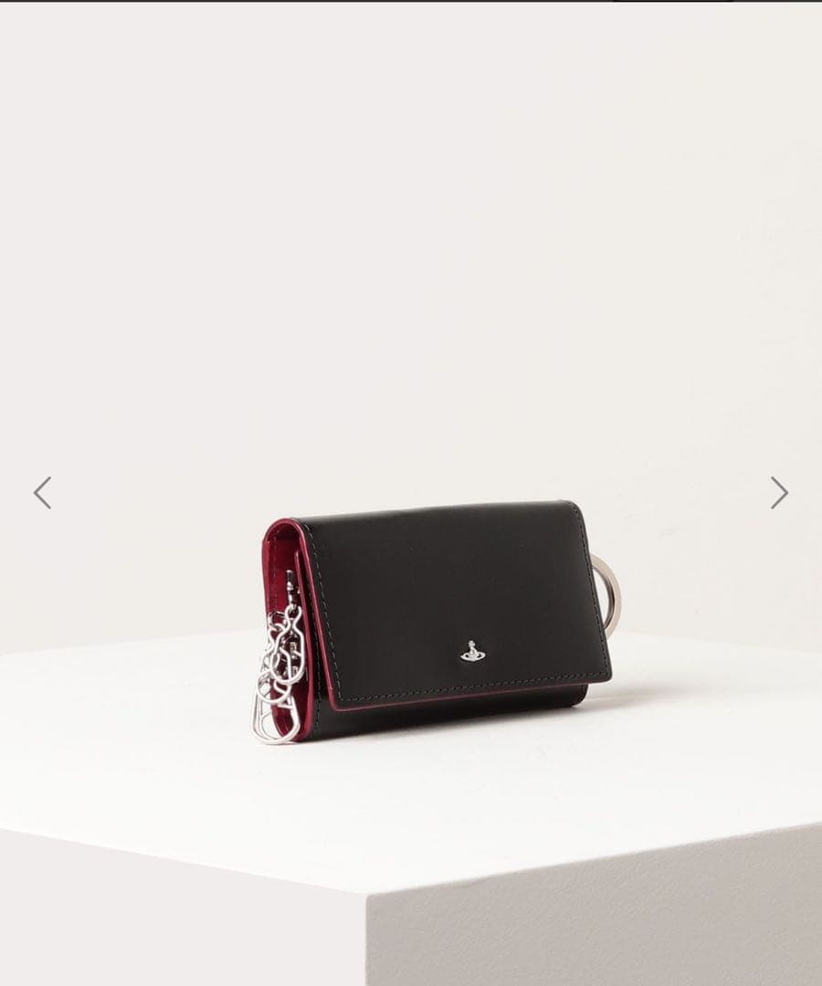 Vivienne Westwood レザーキーケース ブラック/レッド