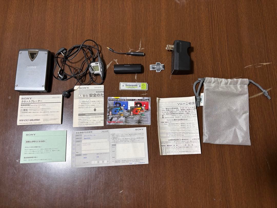 SONY ウォークマン WM-EX3 ジャンク PC-MP1Sマイクロプラグ付